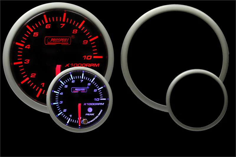 2-1/16" Premium Amber / White Tachometer - Image 3
