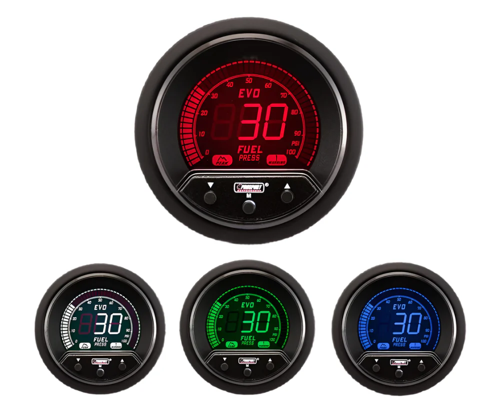 Fuel Pressure Gauges in PSI and BAR