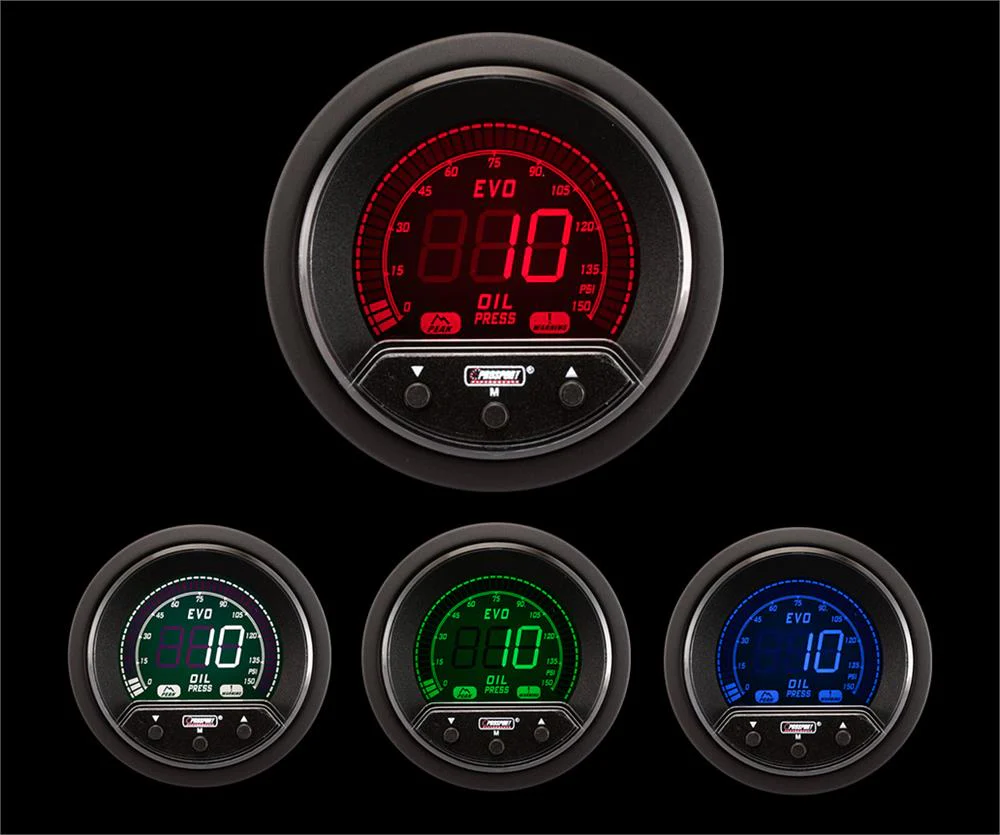 2-1/16" Premium Evo Electrical Oil Pressure Gauge - Image 4