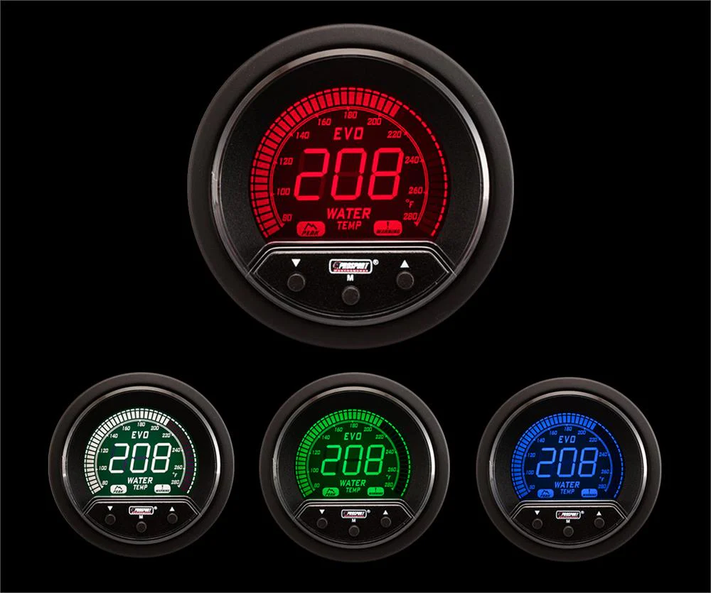 2-1/16" Premium Evo Electrical Water Temperature Gauge - Image 4