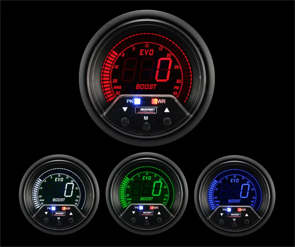2-3/8" Premium Evo Electrical Boost Gauge - Image 4