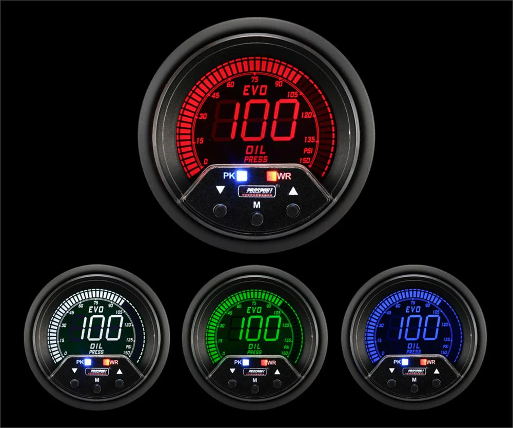 2-3/8" Premium Evo Electrical Oil Pressure Gauge - Image 4