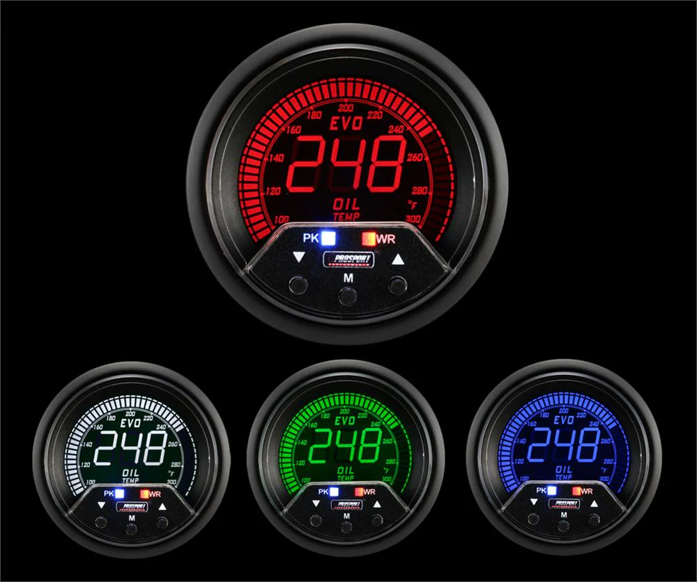 2-3/8" Premium Evo Electrical Oil Temperature Gauge - Image 4