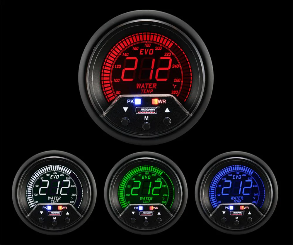 2-3/8" Premium Evo Electrical Water Temperature Gauge - Image 4