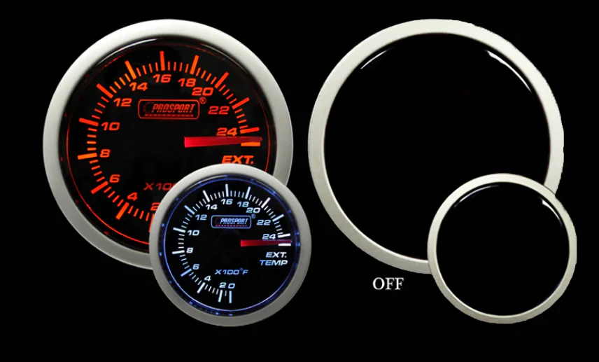 2-1/16" Amber / White - Electrical Exhaust Gas Temperature Gauge - Image 4